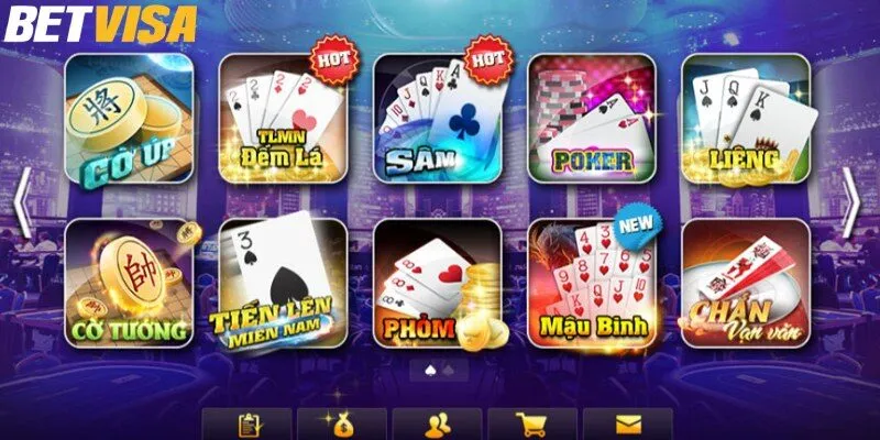 Tham gia chơi game bài hấp dẫn tại Betvisa